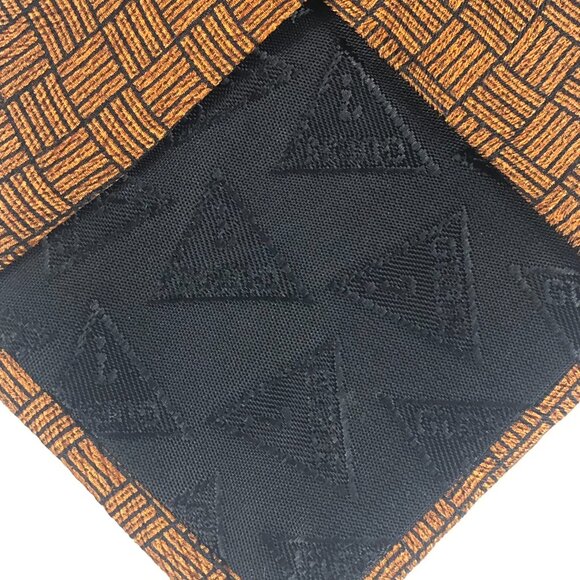 Vintage Guess American Classics  100% Silk Men’s Neck Tie Made In USA Burnt Oran - Picture 3 of 4